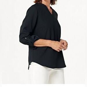 🆕 Elizabeth & Clarke Top with Roll Cuff and StainTech